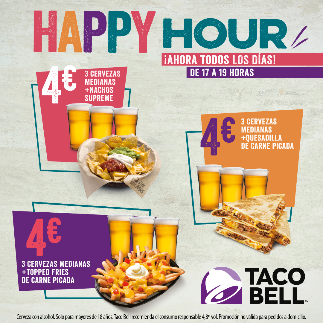 taco bell happy hour 2 5